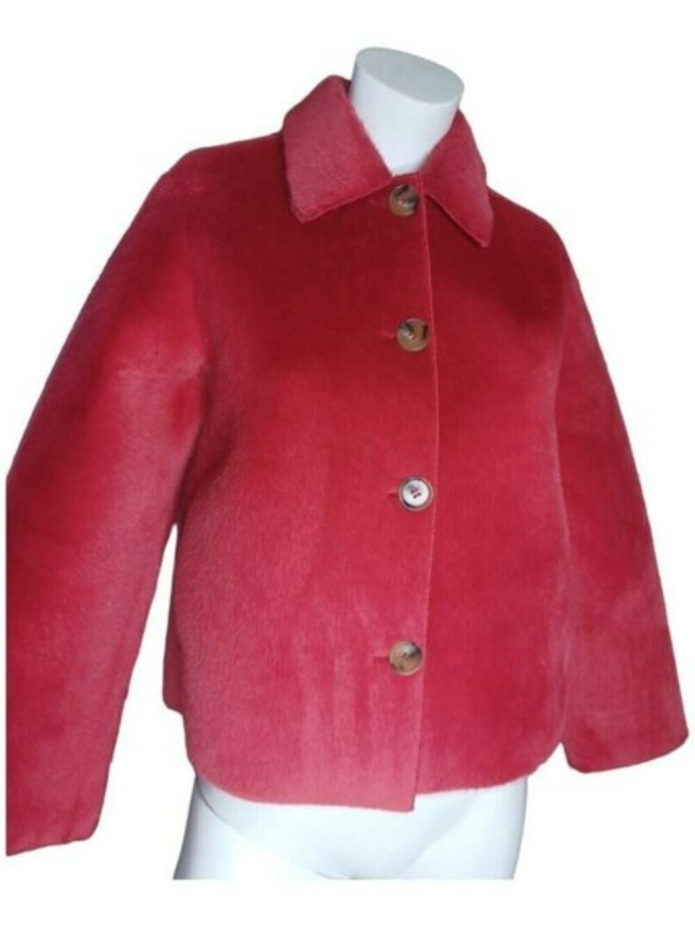 Anthropologie Spencer And Graham Velvet Anne‎ Luxe Faux Fur Jacket
